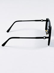 Cartier – 22391 – 58 – Black – Metal – Sunglasses – Unisex