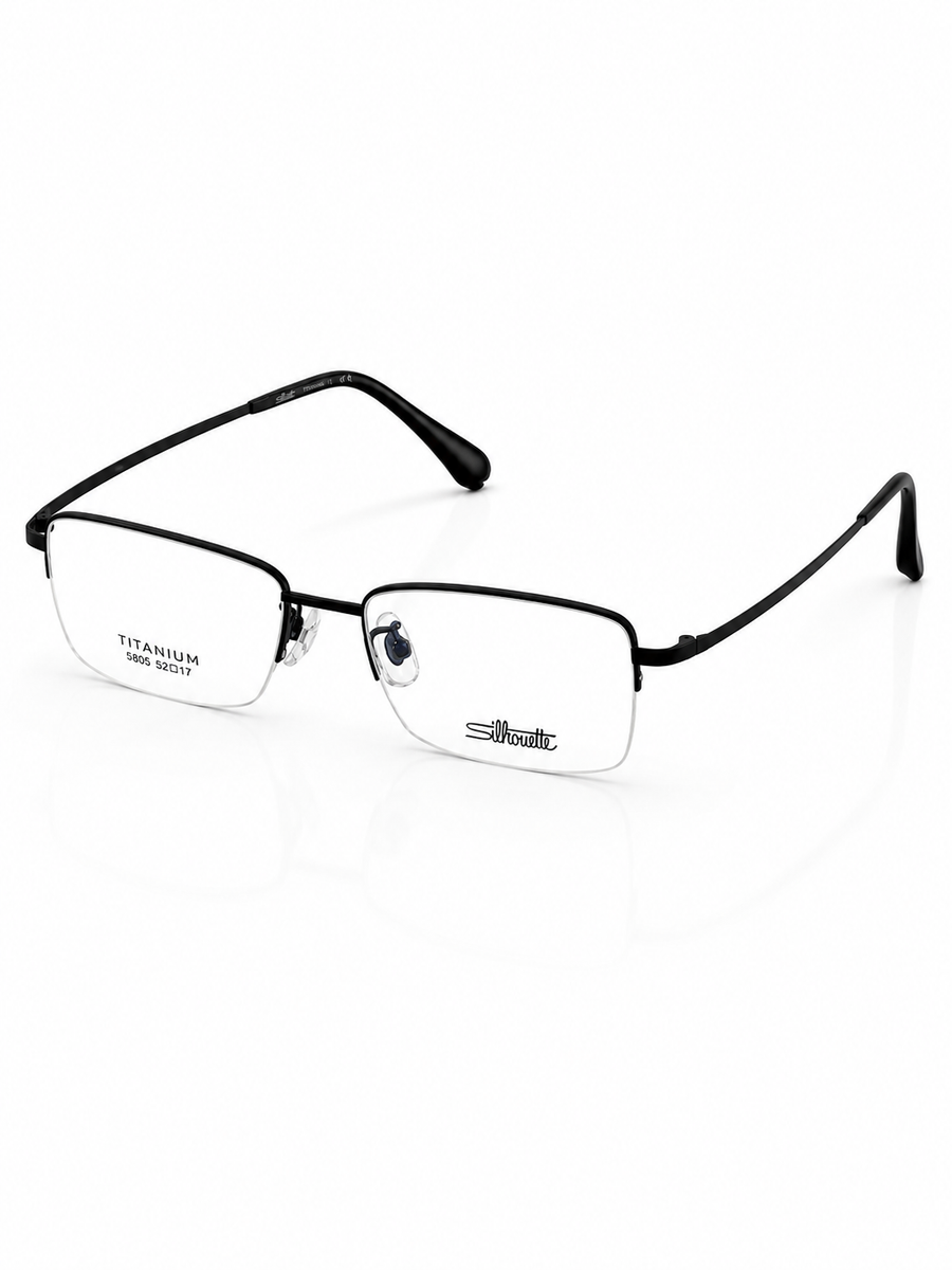 Silhouette – 5805 – 52 – Black –  Metal - Optics – Unisex - Premium
