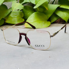 Gucci – 135303 – 52 – Golden –  Metal - Optics – Unisex