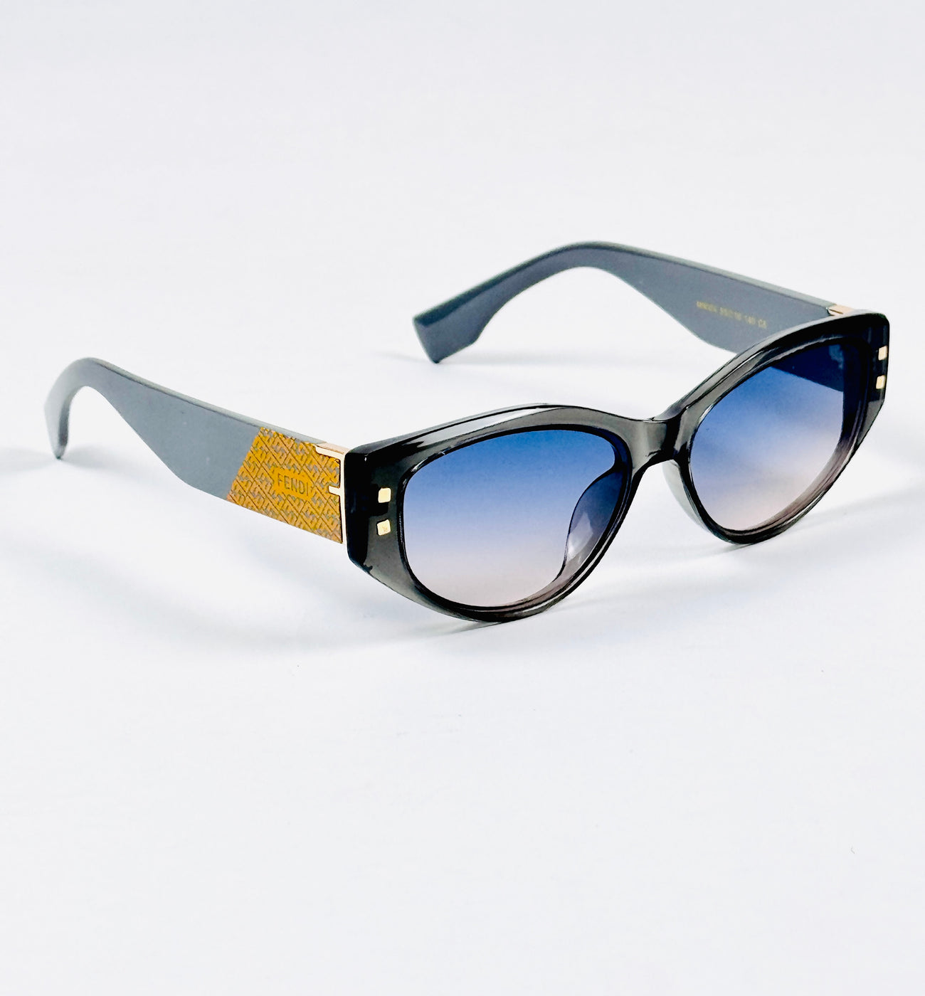 Fendi - 9004 – 55 – Grey Blue – Acetate – Sunglasses – Ladies