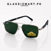 Rayban – 9713 - 56 – Silver Green – Metal – Sunglasses