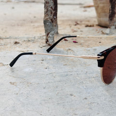 Dior – 1940 - 53 – Tortoise Brown – Metal – Sunglasses - Ladies