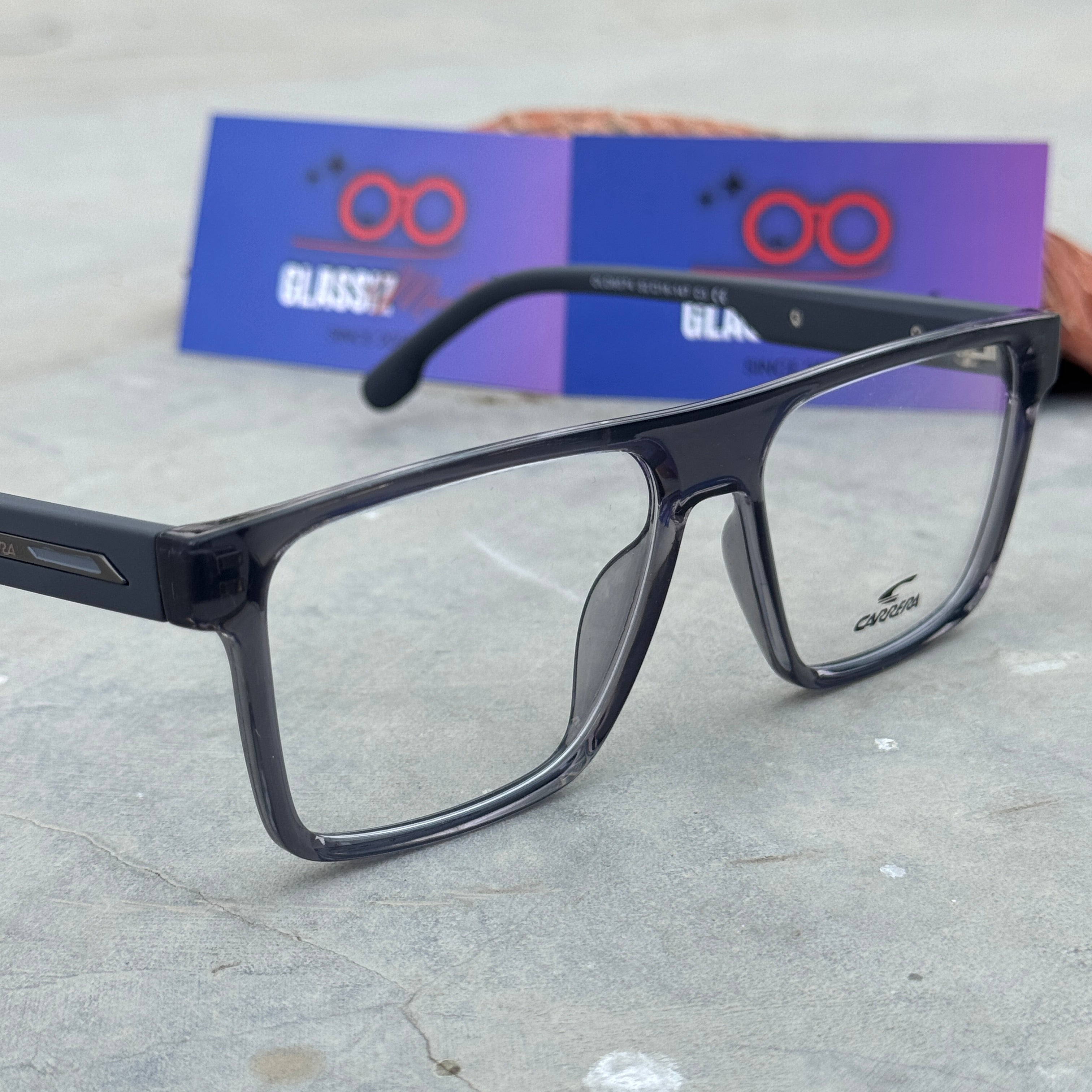 Carrera – 8074 – 52 – Grey - Acetate - Optics – Unisex - Premium