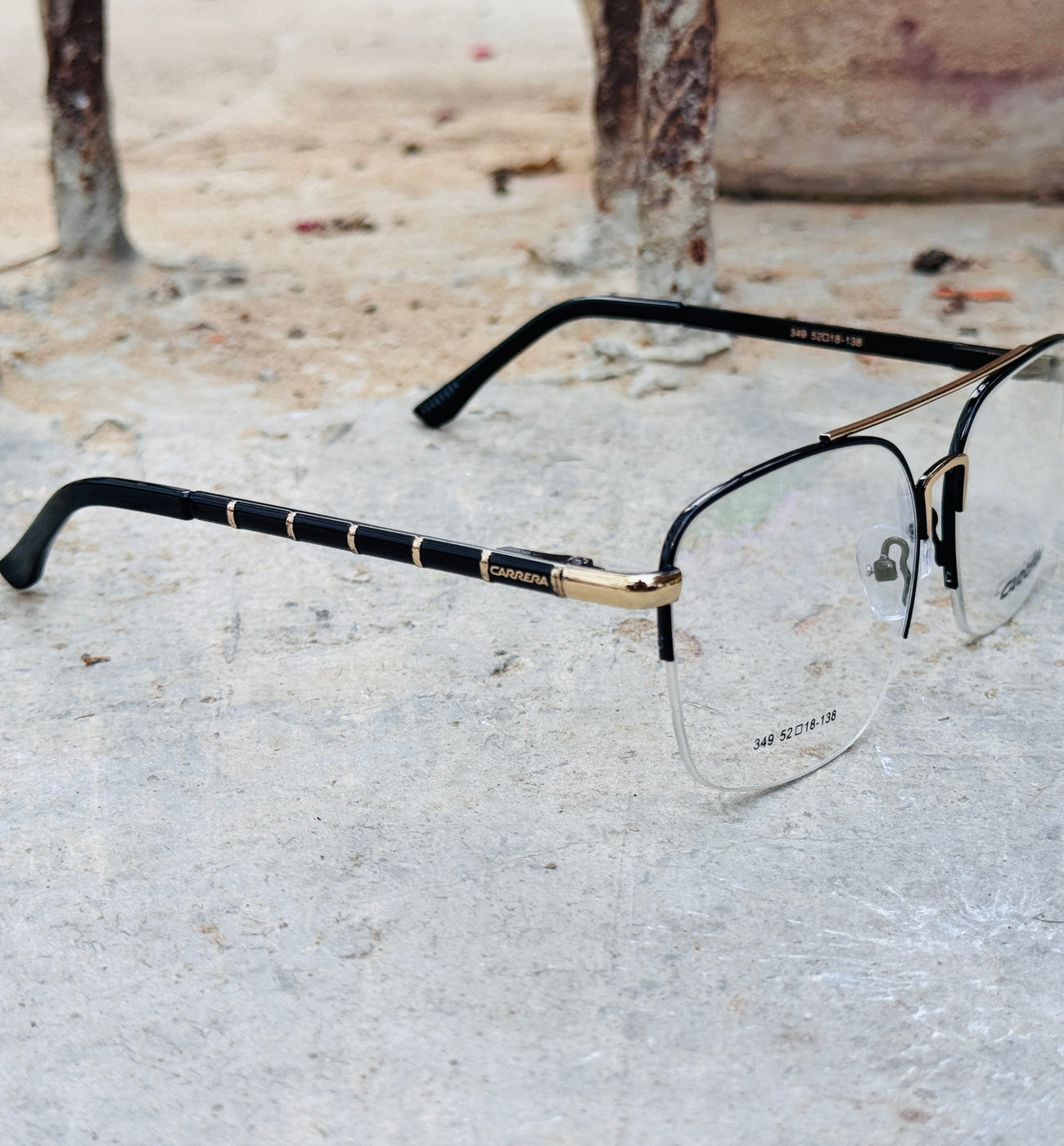 Carrera – 349 – 52 – Golden Black –  Metal - Optics – Unisex