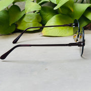 Cartier – 142 – 60 – Brown – Metal - Sunglasses – Rimless - Unisex