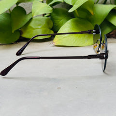 Cartier – 142 – 60 – Brown – Metal - Sunglasses – Rimless - Unisex