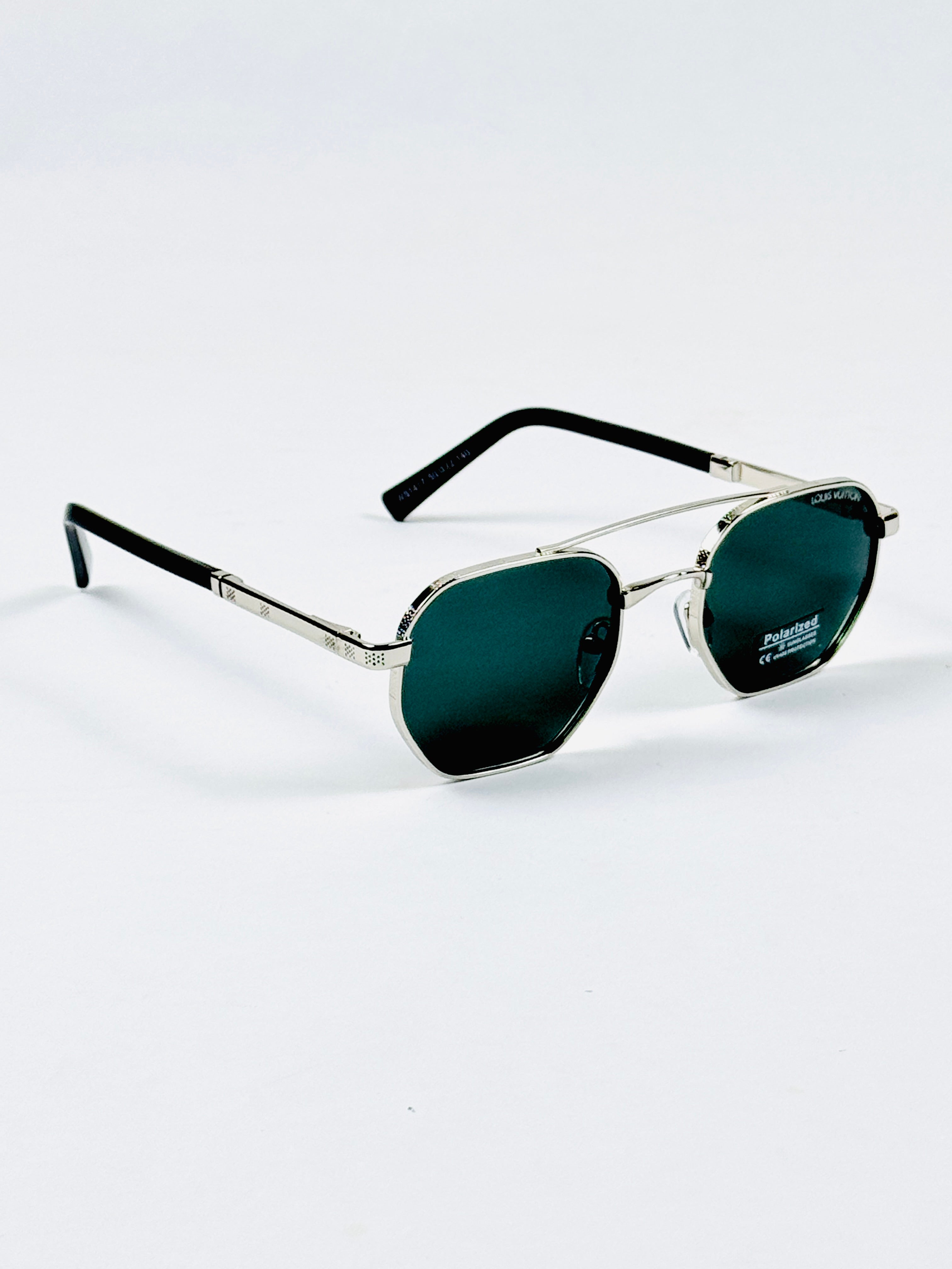 Louis Vuitton – 1417 – 50 – Silver Black – Metal – Sunglasses – Unisex