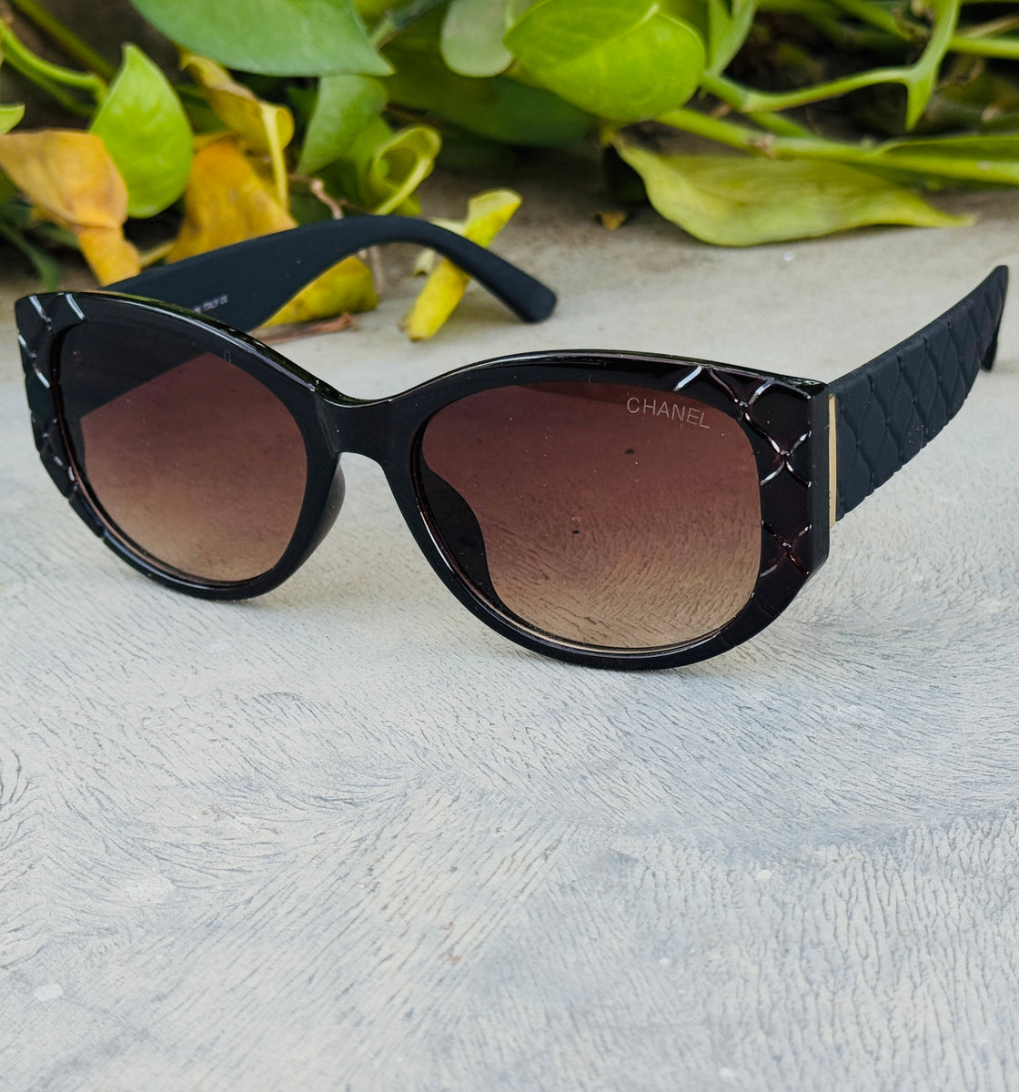 Chanel – 32269 – 53 – Brown – Acetate – Sunglasses – Ladies