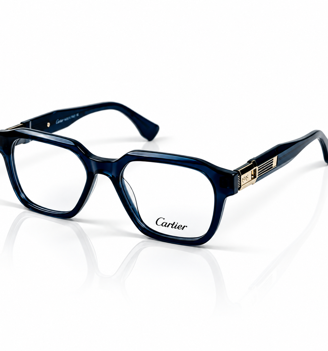 Cartier – 25266 – 52 – Blue –  Acetate- Optics – Unisex - Premium