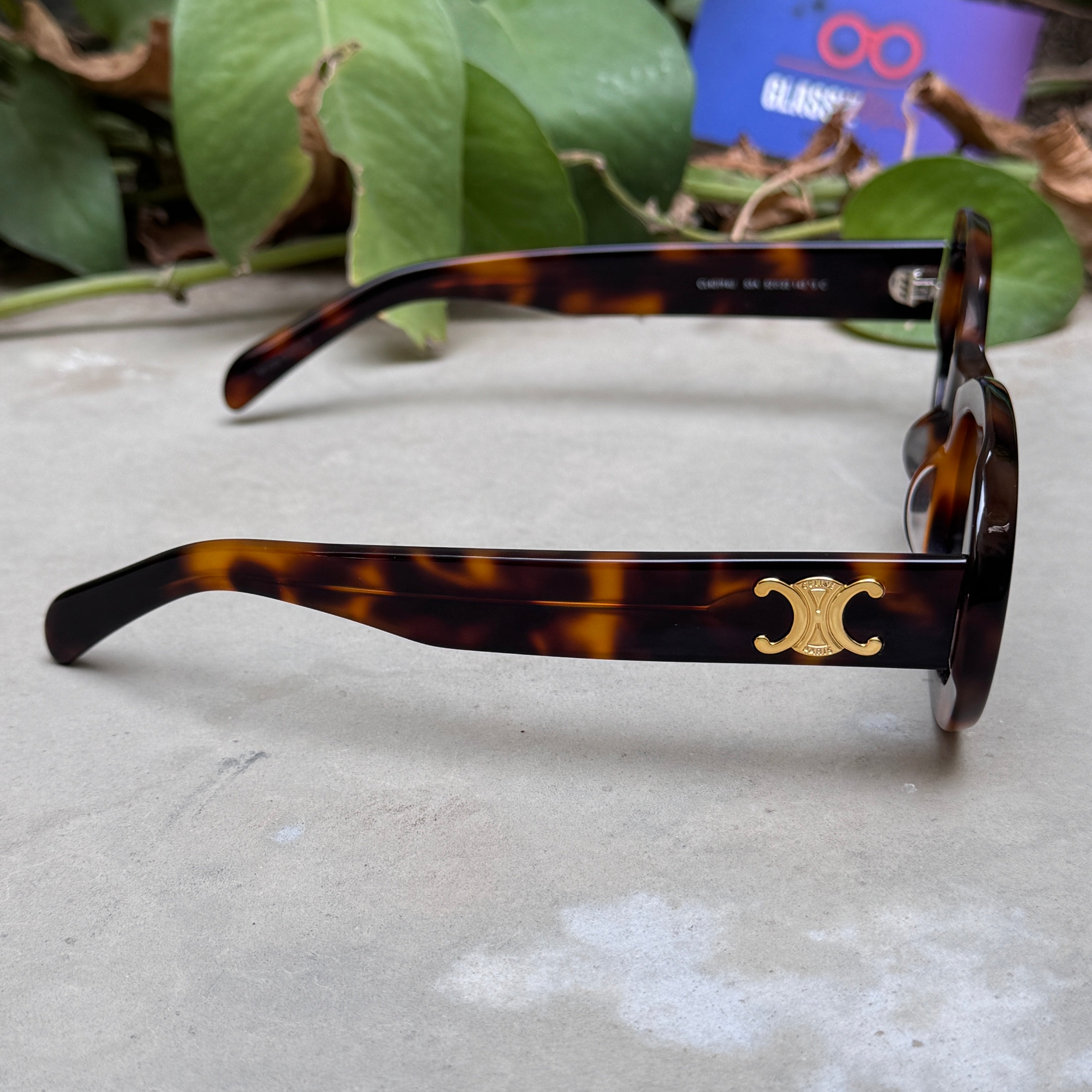 Celine – 40194 - 52 – Tortoise Black – Acetate - Sunglasses – Ladies - Premium