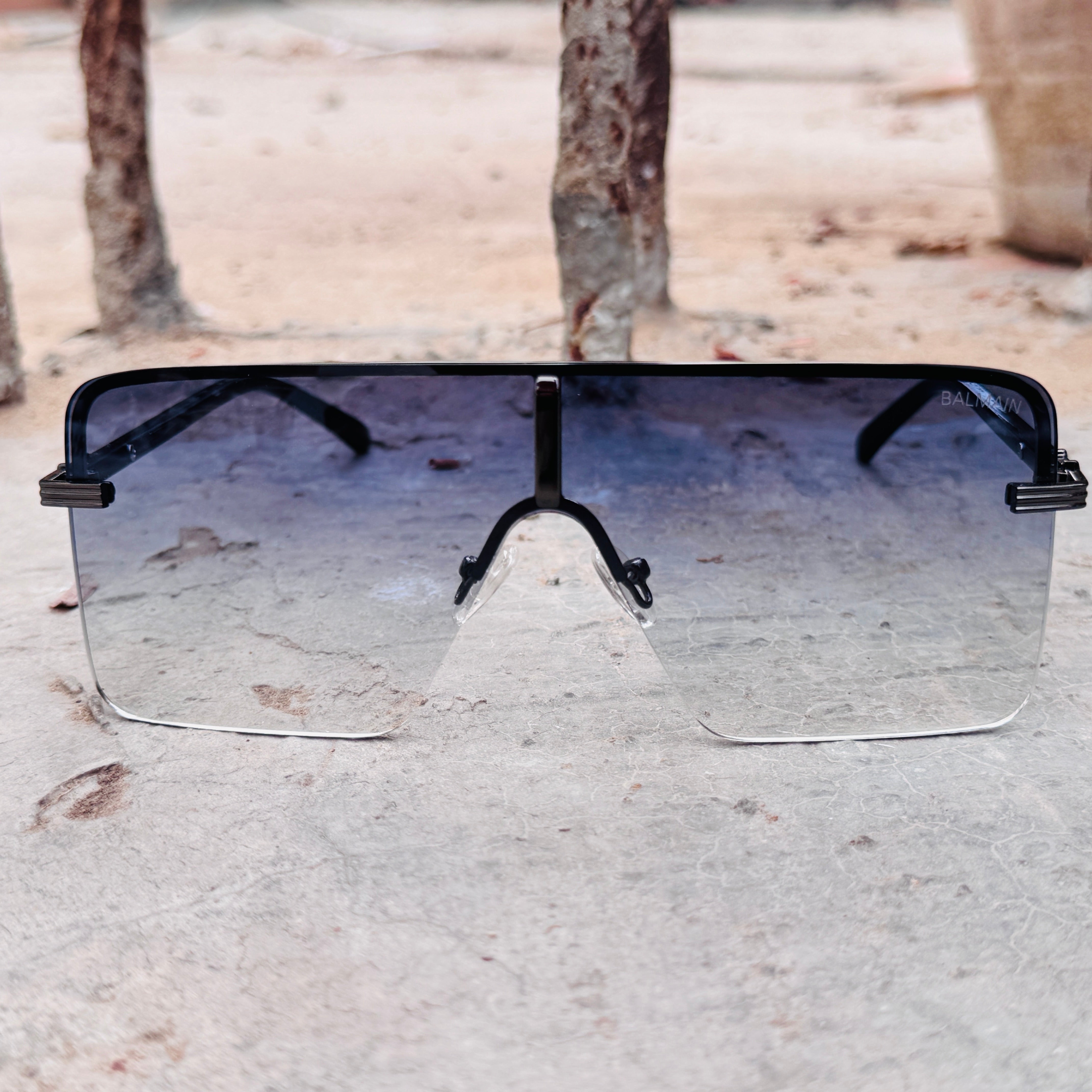 Balmain – 2A581 – 56 – Blue – Metal – Sunglasses – Unisex