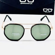 Police – 802 – 50 – Golden Green – Metal - Sunglasses – Unisex