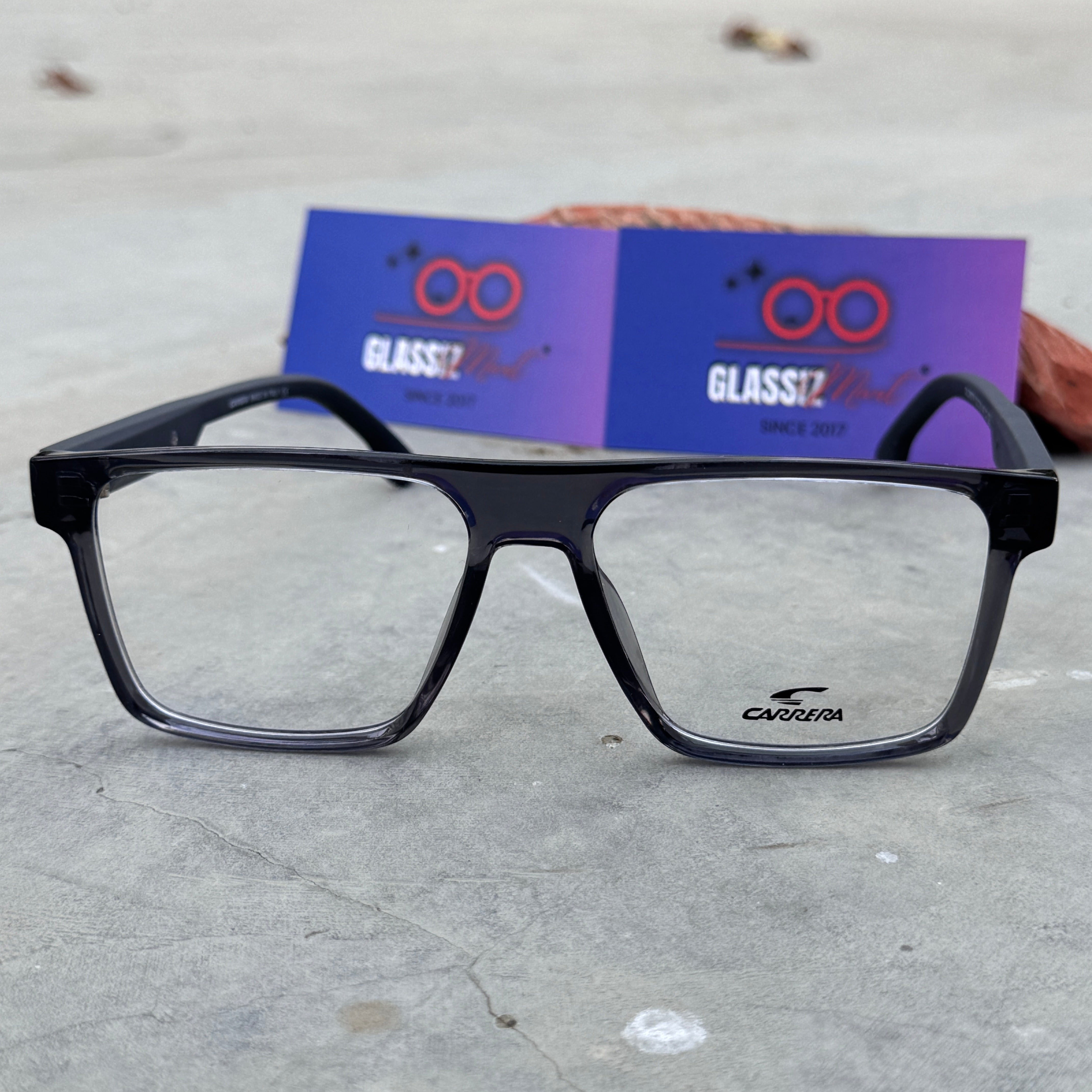 Carrera – 8074 – 52 – Grey - Acetate - Optics – Unisex - Premium