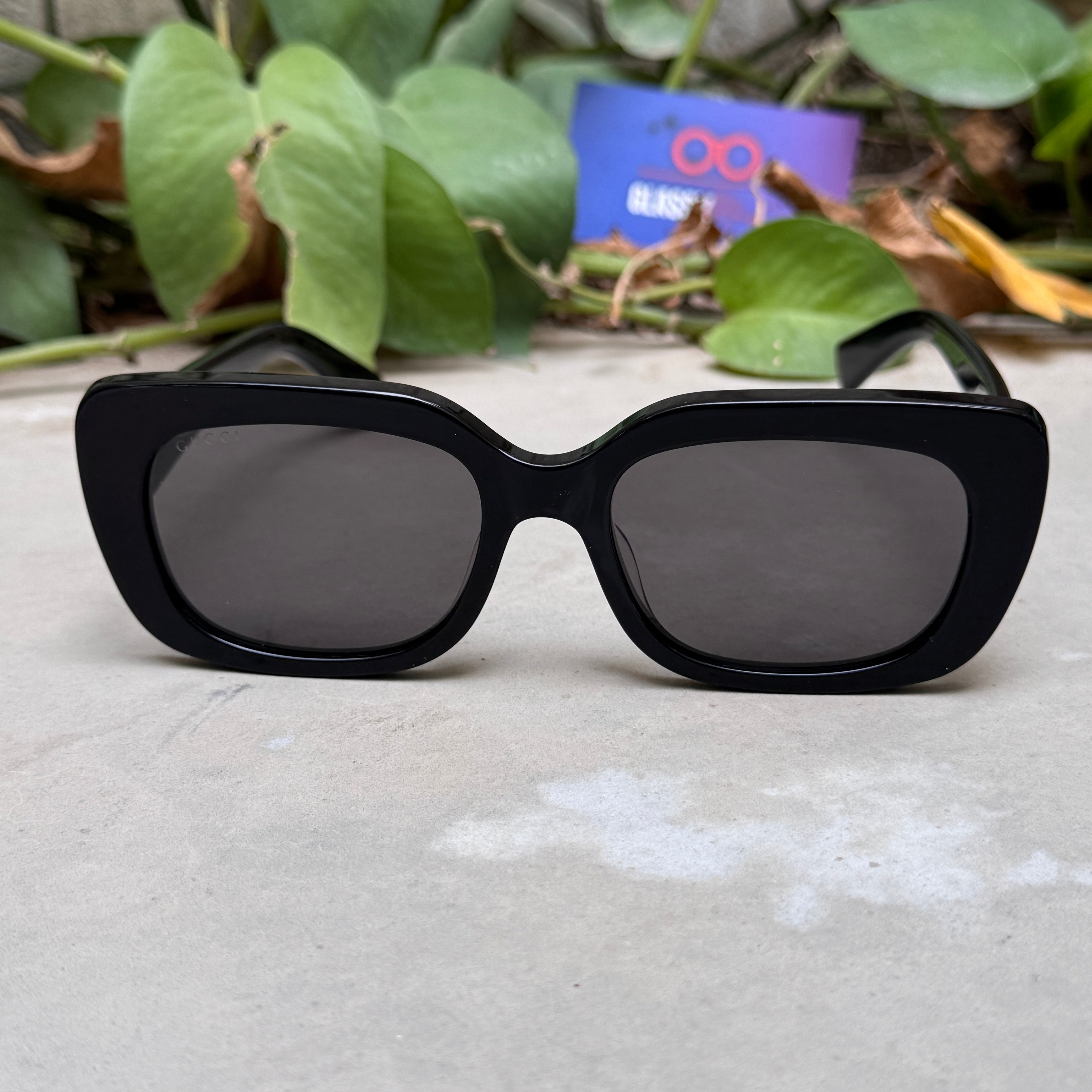 Gucci – 1979 - 55 - Black – Acetate - Sunglasses – Ladies - Premium