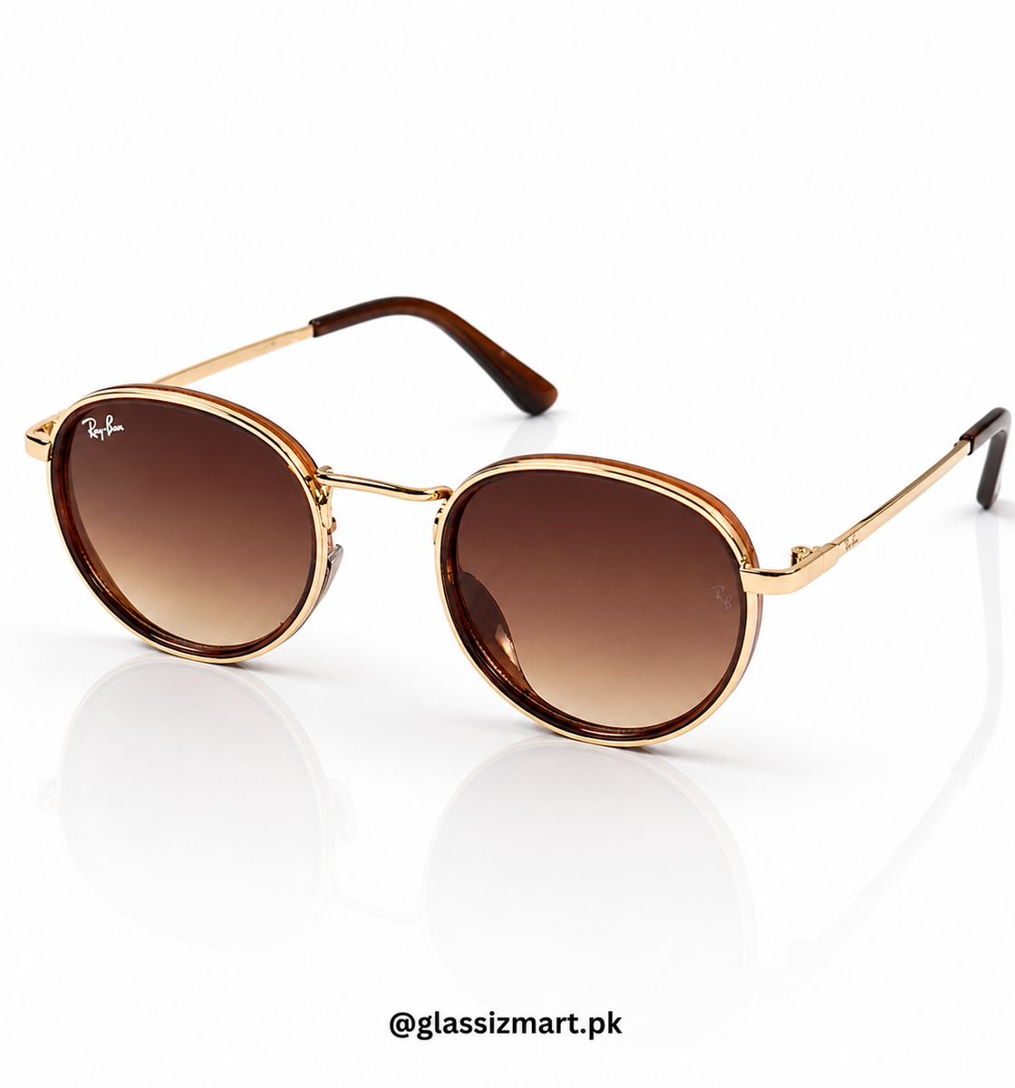 Rayban – 28754 – 52 – Golden Brown – Metal – Sunglasses – Unisex