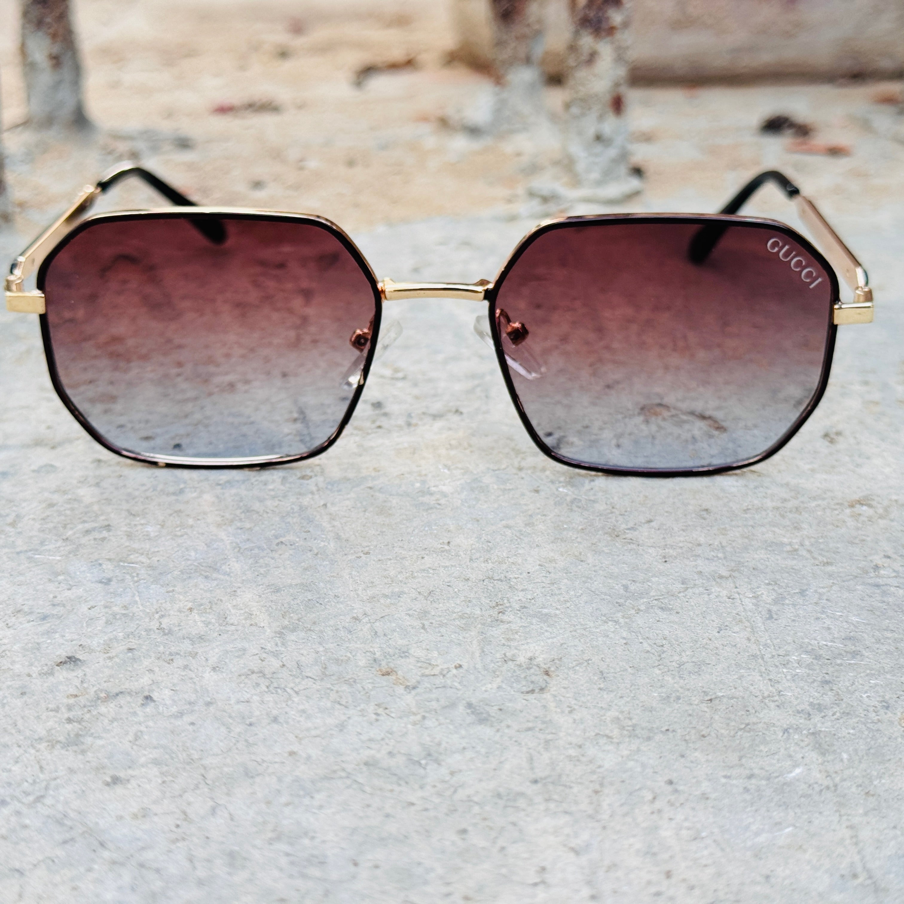 Gucci – 2A38 – 45 – Golden Multi – Metal – Sunglasses – Unisex