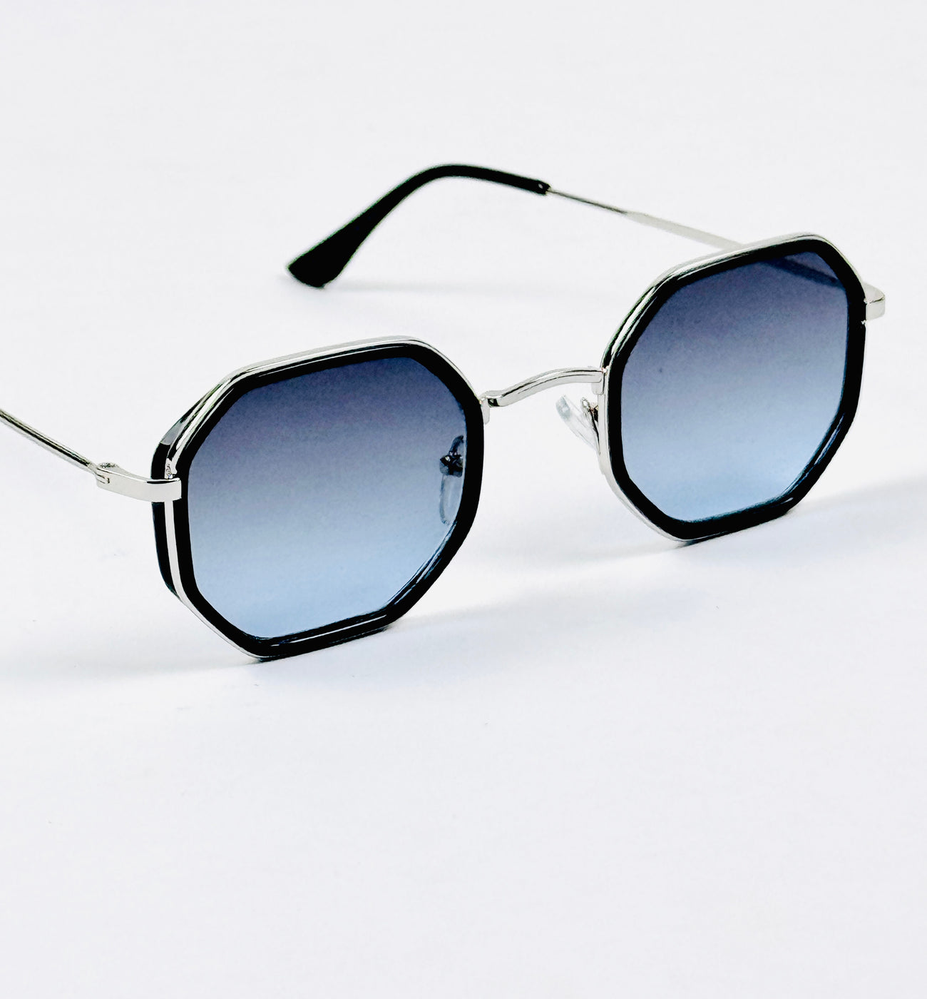Police – 19106 – 58 – Silver Blue Gradient – Metal – Sunglasses – Unisex