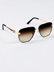 Versace – 22211 – 60 – Golden Brown Gradient – Metal – Sunglasses – Unisex (m