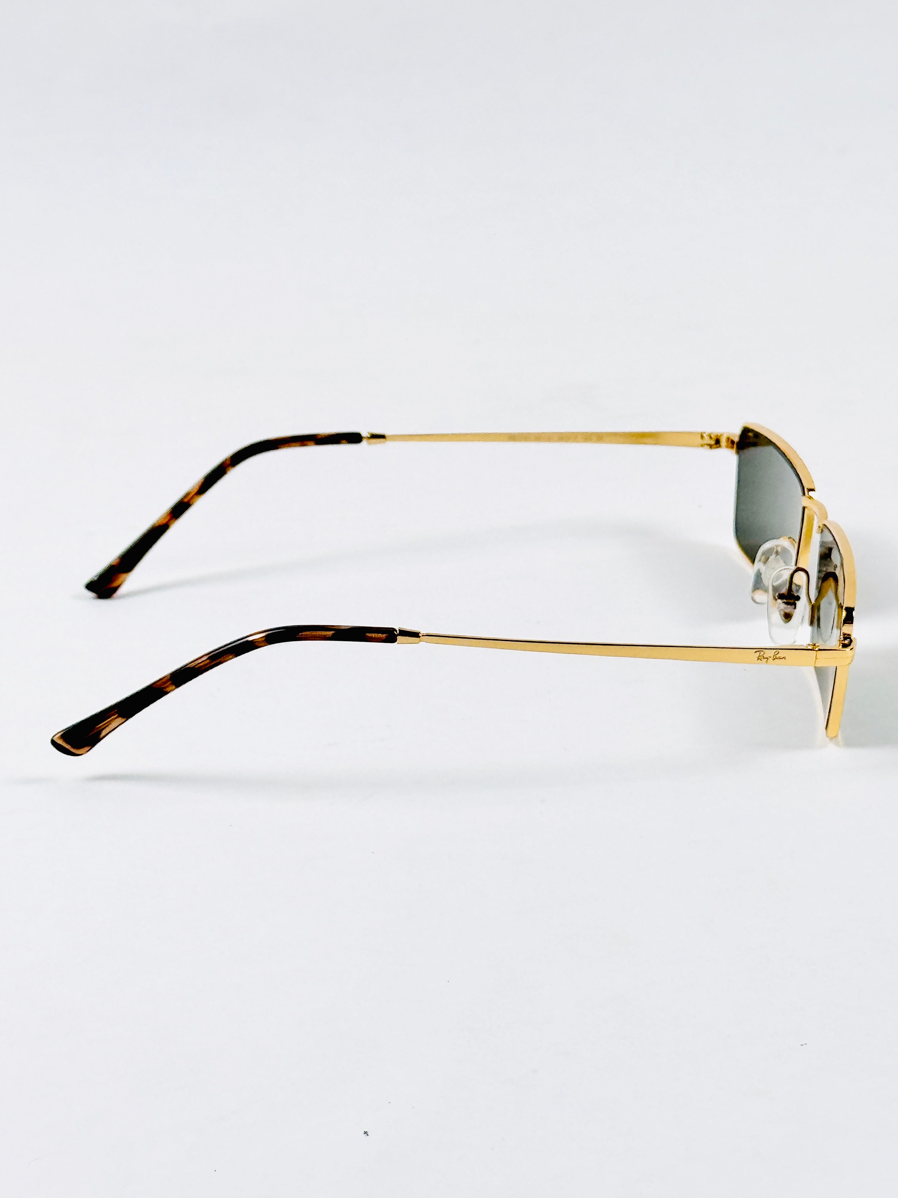 RayBan – 3741 – 56 – Golden Green –  Metal - Sunglasses – Unisex - Premium