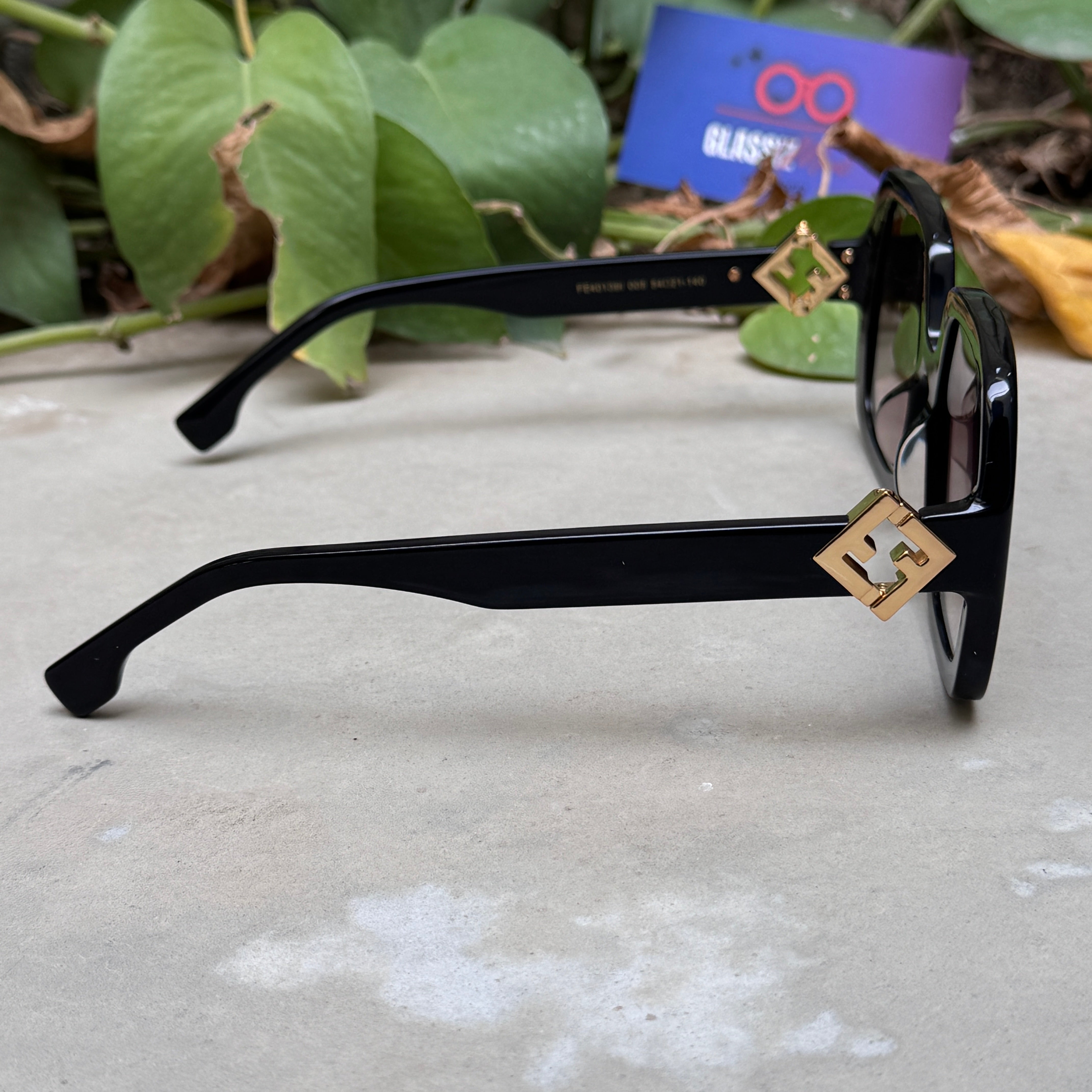 Fendi  – 40139 - 54 – Black Brown Gradient – Acetate - Sunglasses – Ladies - Premium