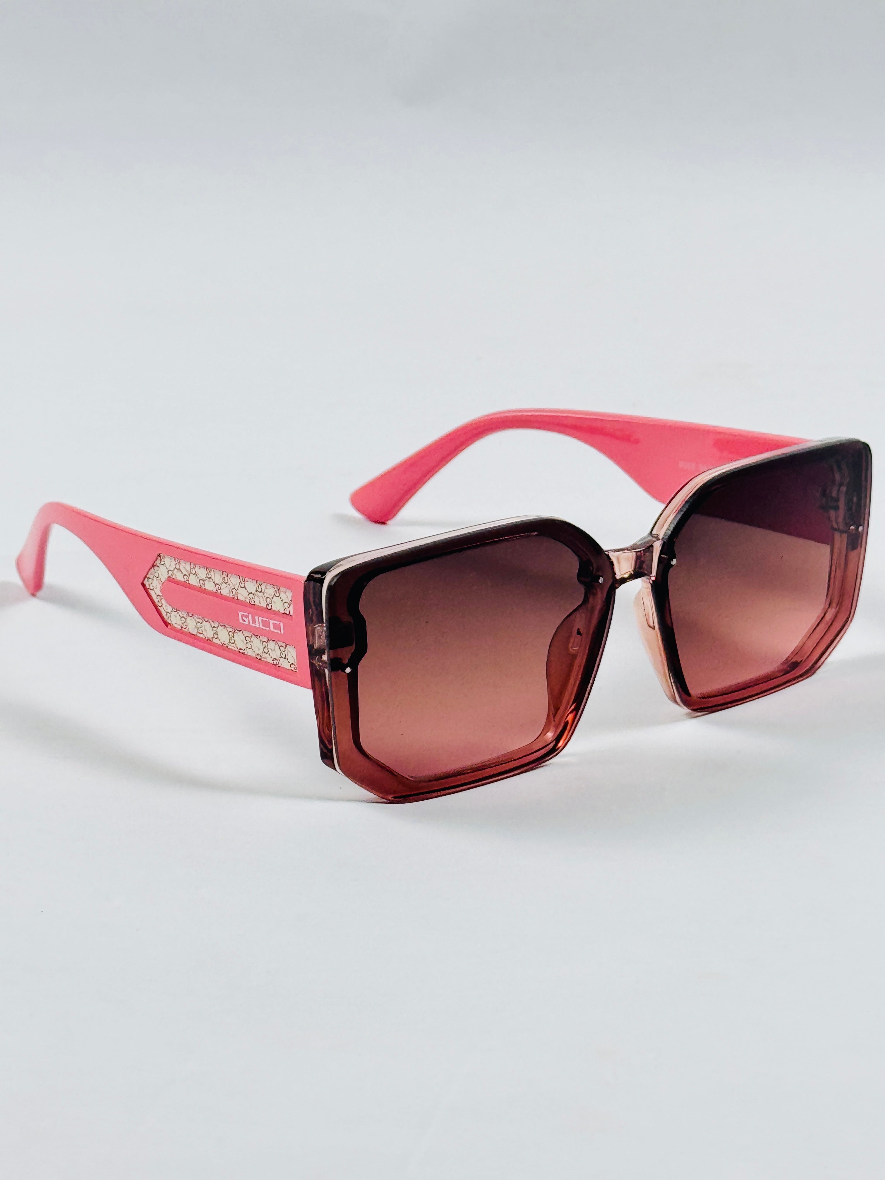 Gucci - 6065 – 66 – Pink – Acetate – Sunglasses – Ladies