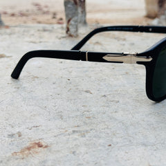 Persol – 3119 – 53 – Black Green Matte - Acetate- Sunglasses – Unisex - Premium
