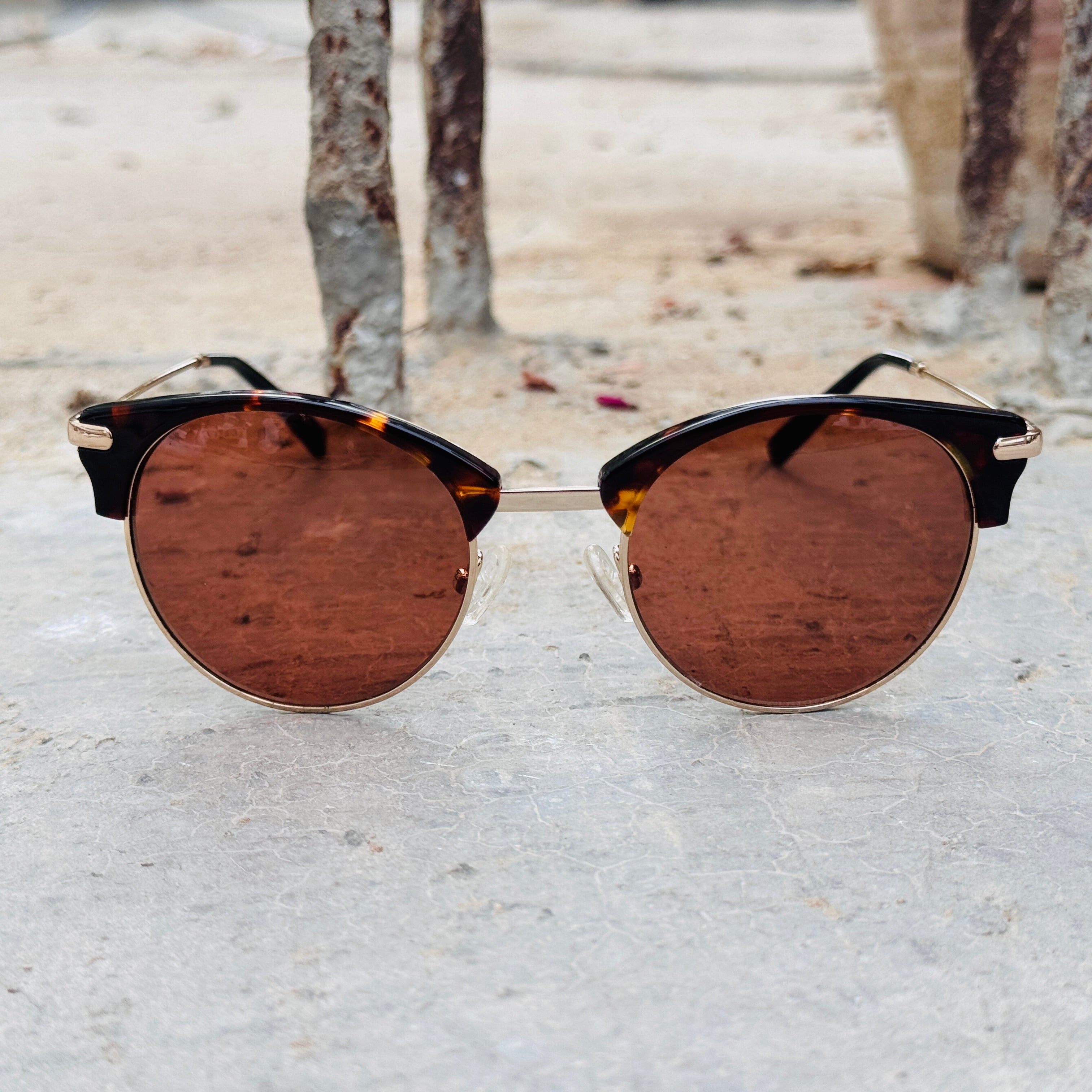 Dior – 1940 - 53 – Tortoise Brown – Metal – Sunglasses - Ladies