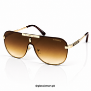 Burberry – 22345 – 60 – Golden Brown  – Metal – Sunglasses – Unisex