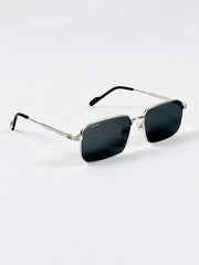 Cartier – CT0532 - 54 – Silver Black - Metal - Sunglasses – Unisex - Premium