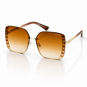 Chanel – 2204 – 56 – Golden Brown – Metal – Sunglasses – Ladies