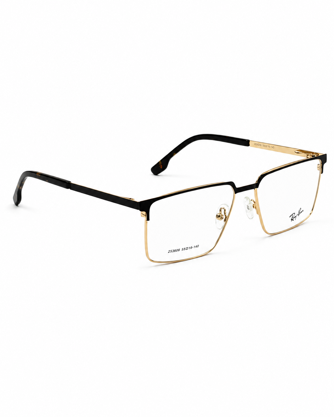 Rayban – 23506 – 55 - Golden Black – Metal – Optics - Unisex