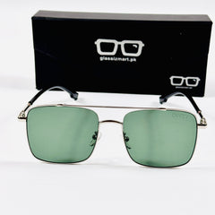 Gucci – 6143 – 56 – Silver Green – Metal – Sunglasses – Unisex