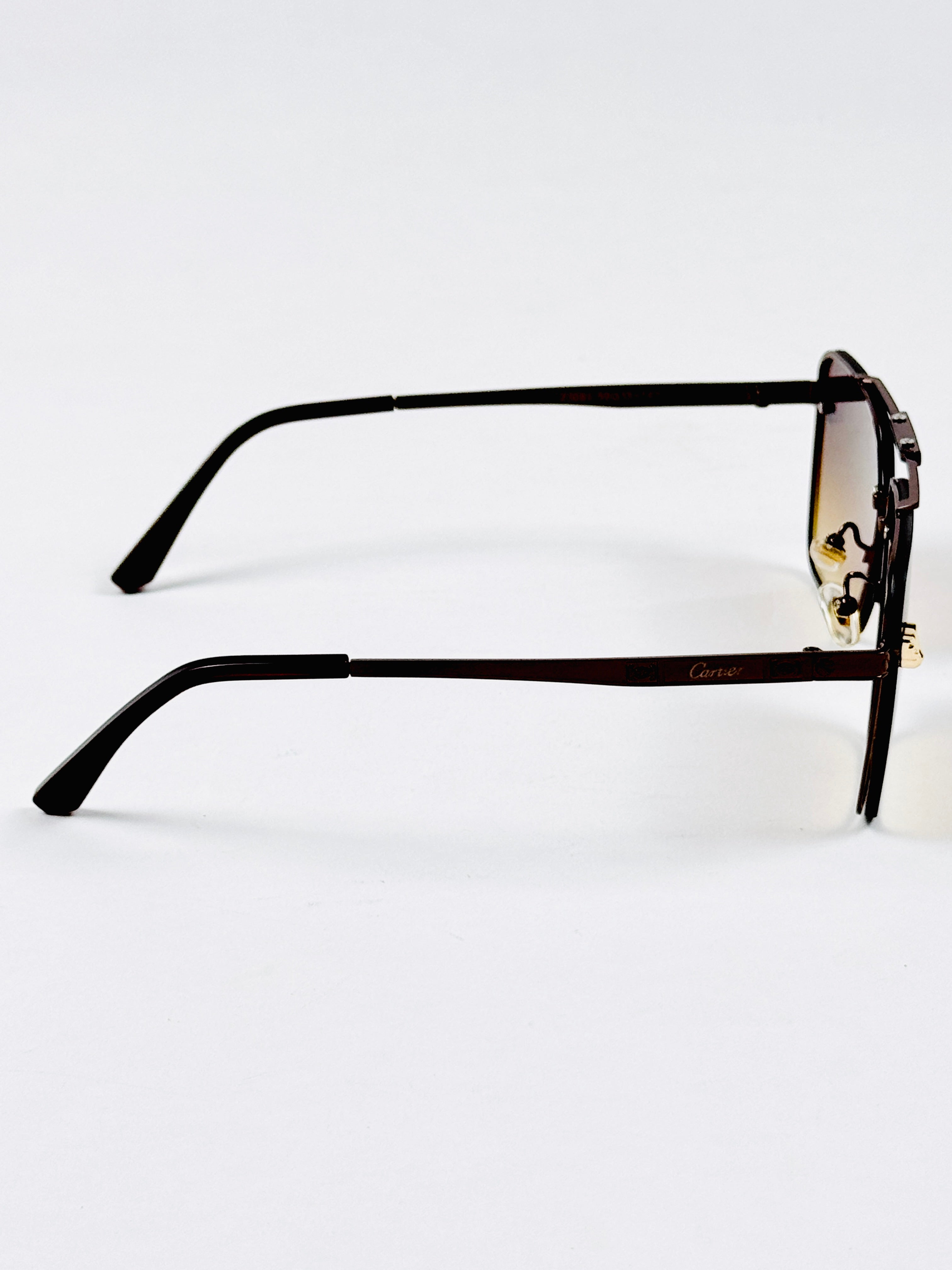 Cartier – 23061 – 59 – Brown – Metal – Sunglasses – Unisex