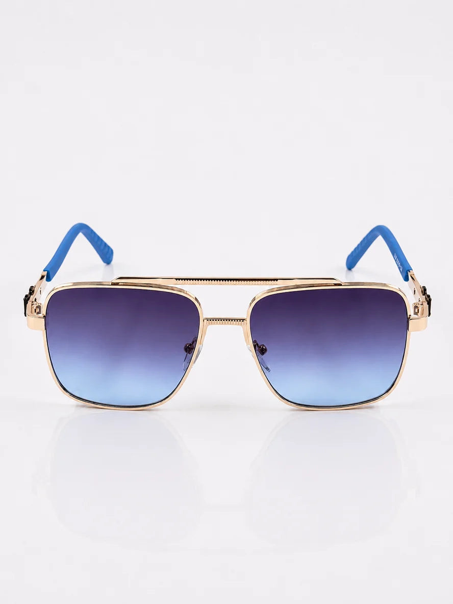 Cartier – 5036 - 52 – Golden Blue – Metal - Sunglasses – Unisex
