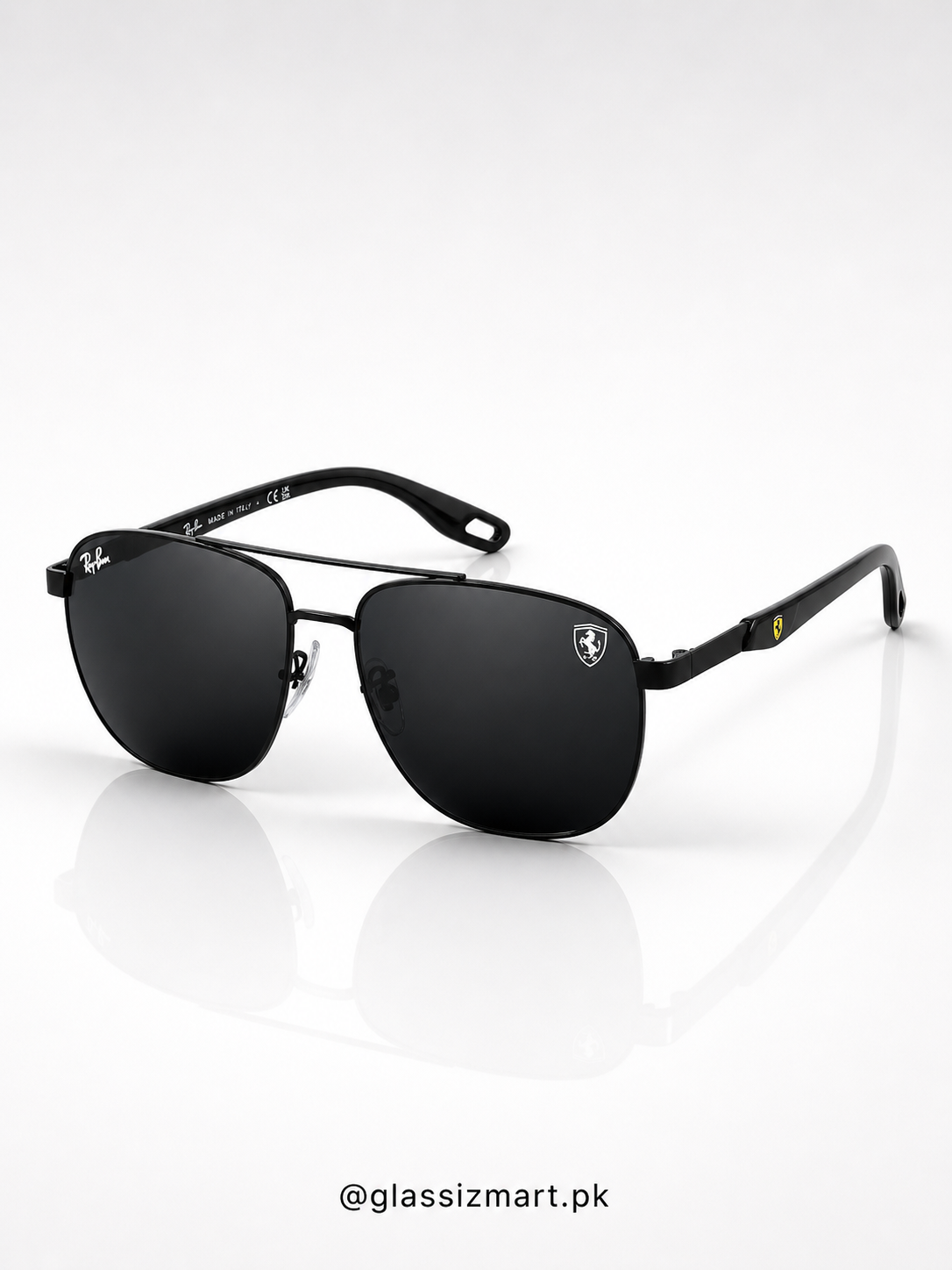 RayBan – 3659 – 55 – Black –  Metal - Sunglasses – Unisex - Premium