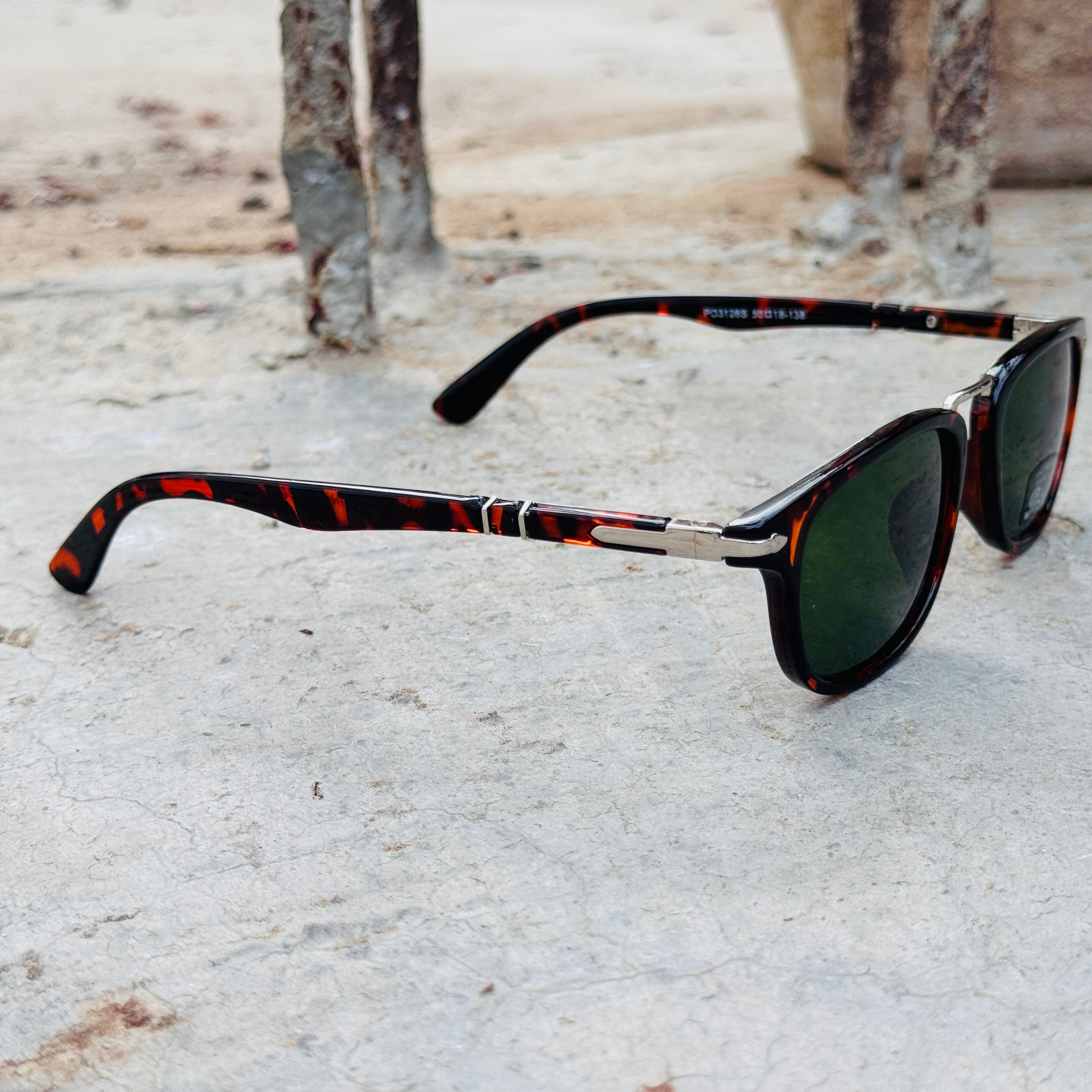 Persol – 3126 – 50 – Tortoise Green–  Acetate- Sunglasses – Unisex - Premium
