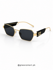 Miu Miu – SMU63w - 56 – Golden Black – Metal - Sunglasses – Ladies - Premium
