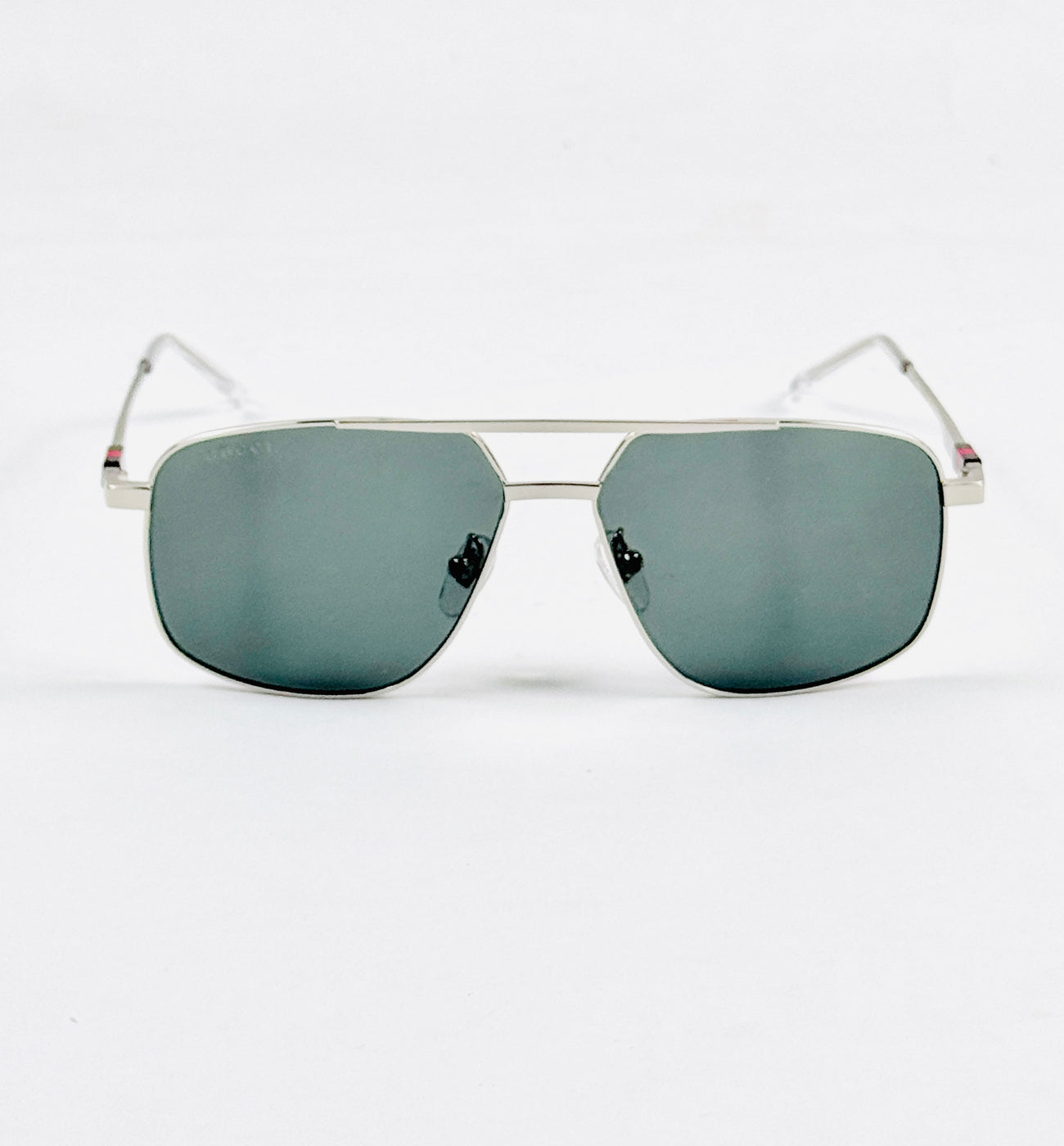 Gucci – 1676 - 58 – Silver Black - Metal - Sunglasses – Unisex - Premium
