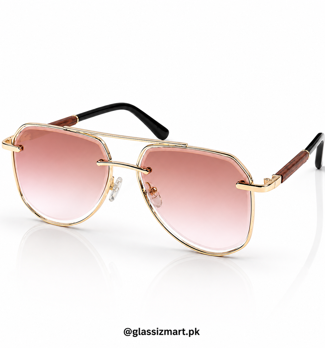 Cartier – 5015 – 52 – Golden Pink – Metal – Sunglasses – Unisex