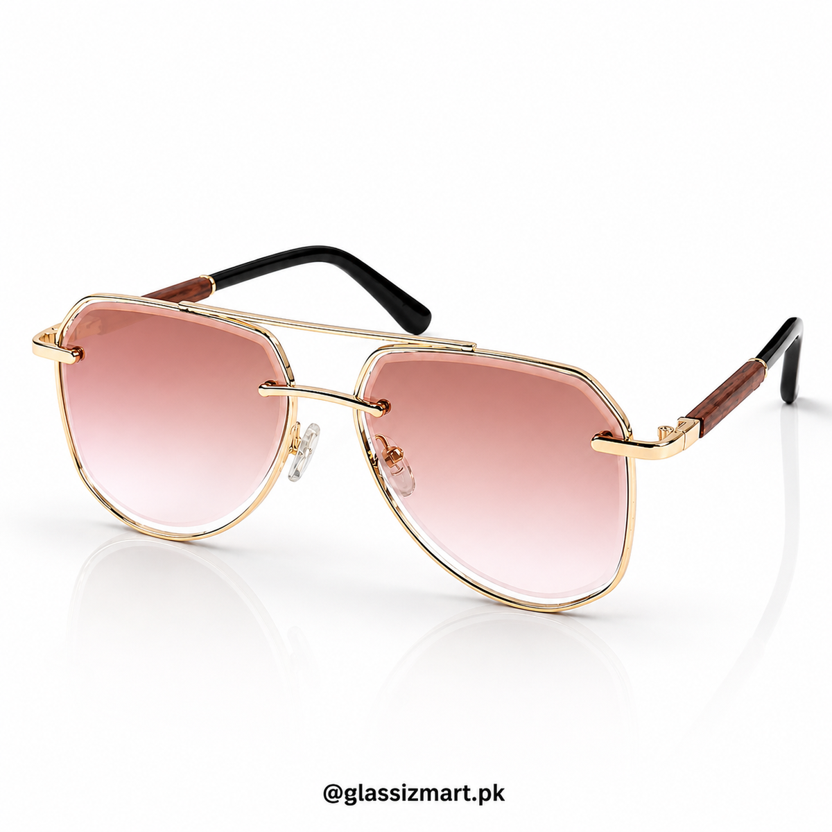 Cartier – 5015 – 52 – Golden Pink – Metal – Sunglasses – Unisex