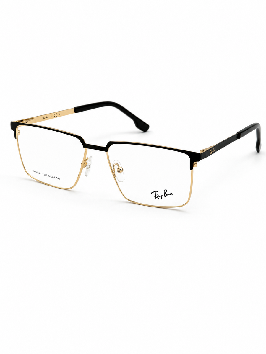 Rayban – 23506 – 55 - Golden Black – Metal – Optics - Unisex