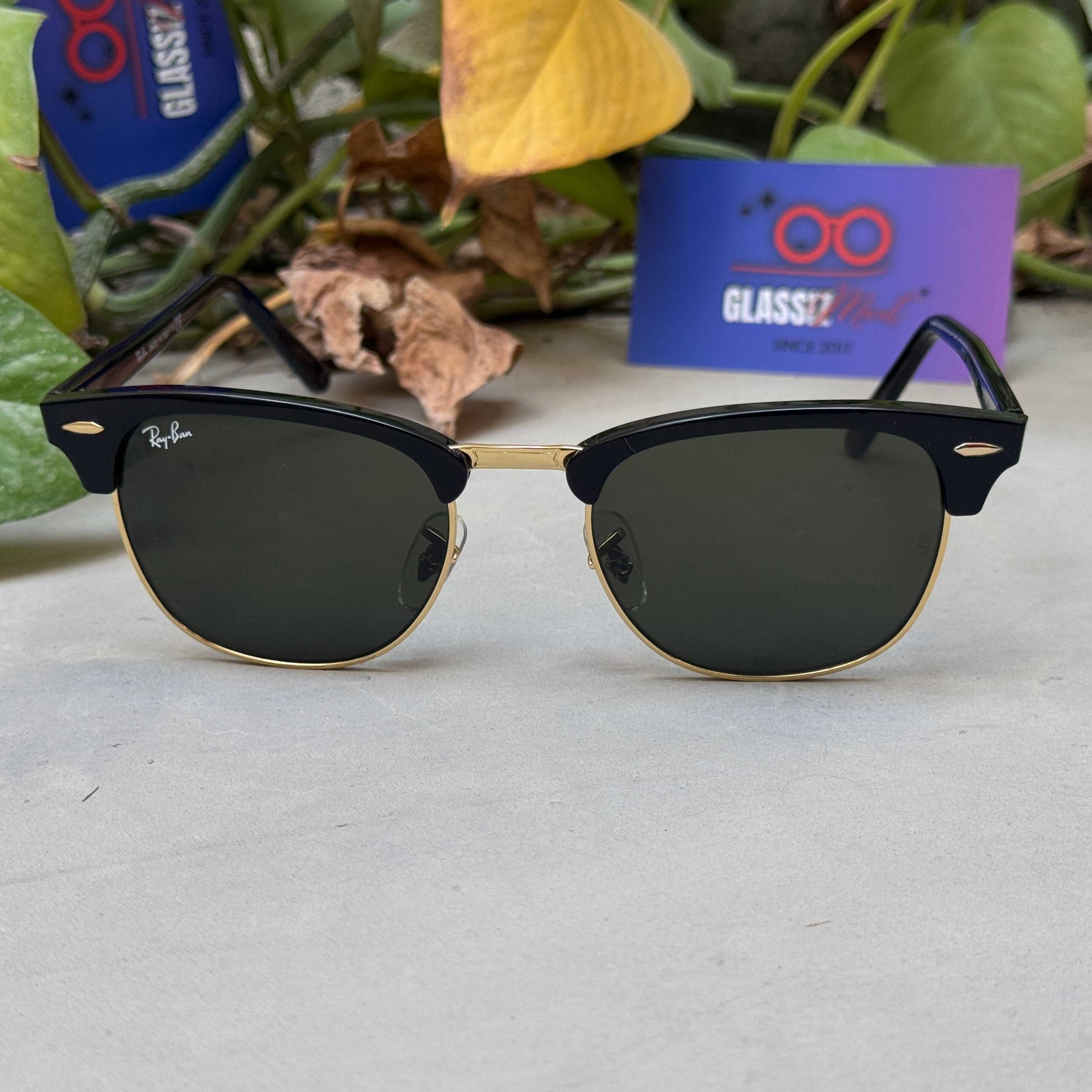 RayBan – 3016 – 51 – Golden Green–  Metal - Sunglasses – Unisex - Premium