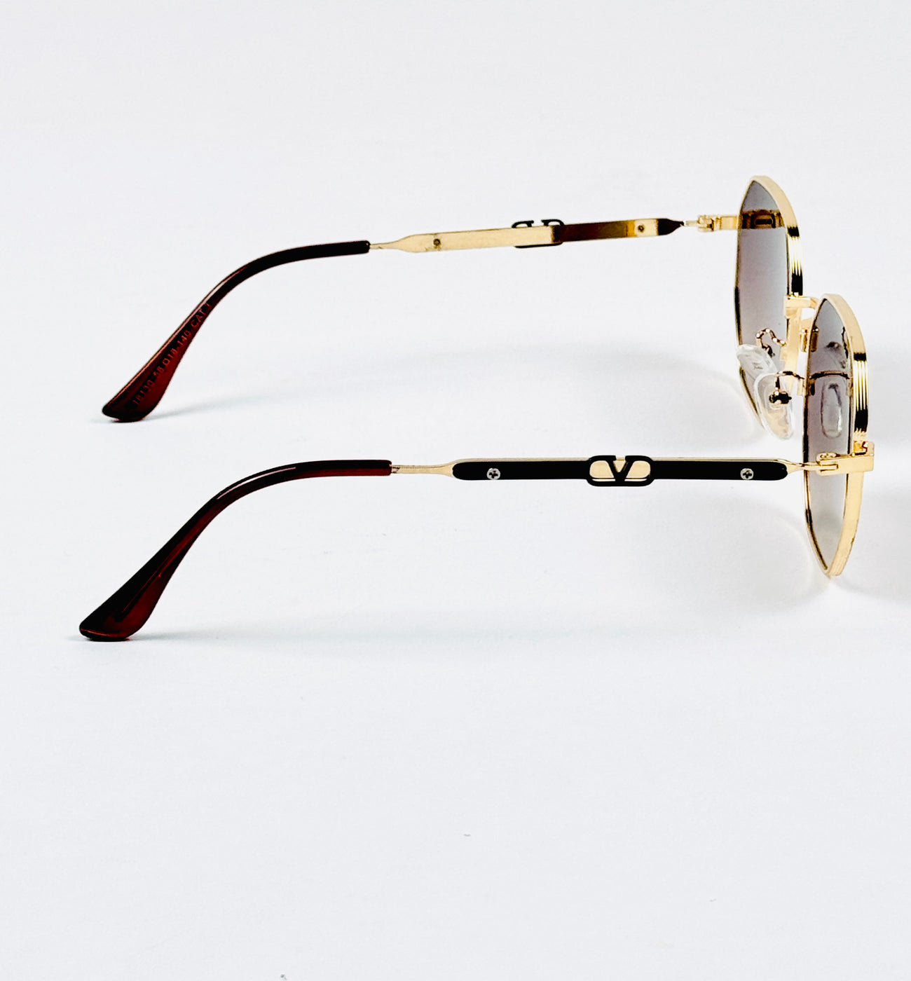 Valentino – 18130 – 58 – Golden Brown – Metal – Sunglasses – Unisex