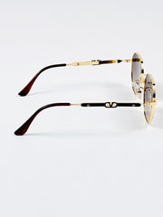 Valentino – 18130 – 58 – Golden Brown – Metal – Sunglasses – Unisex