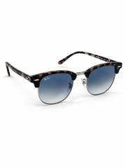 Ray Ban – 3016 – Clubmaster – Textured Silver Blue – Sunglasses - Premium