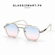 Ferragamo – 19344 – 55 – Transparent Multi – Metal – Sunglasses – Unisex
