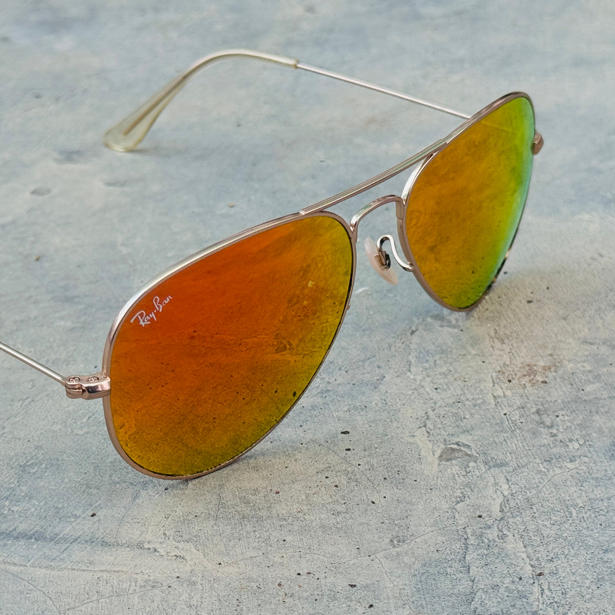 Rayban – 3026 – 62 – Golden Mercury – Metal – Sunglasses – Unisex
