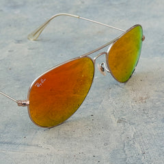 Rayban – 3026 – 62 – Golden Mercury – Metal – Sunglasses – Unisex