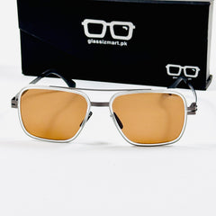 ICI BERLIN – Z8023 – 56 – Transparent Brown –  Metal - Sunglasses – Unisex