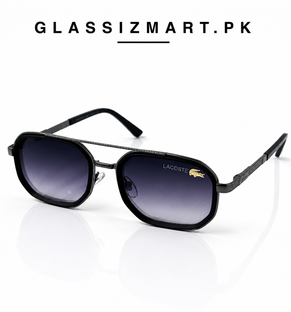 Lacoste – 9005 – 58 – Grey Gradient – Metal – Sunglasses – Unisex
